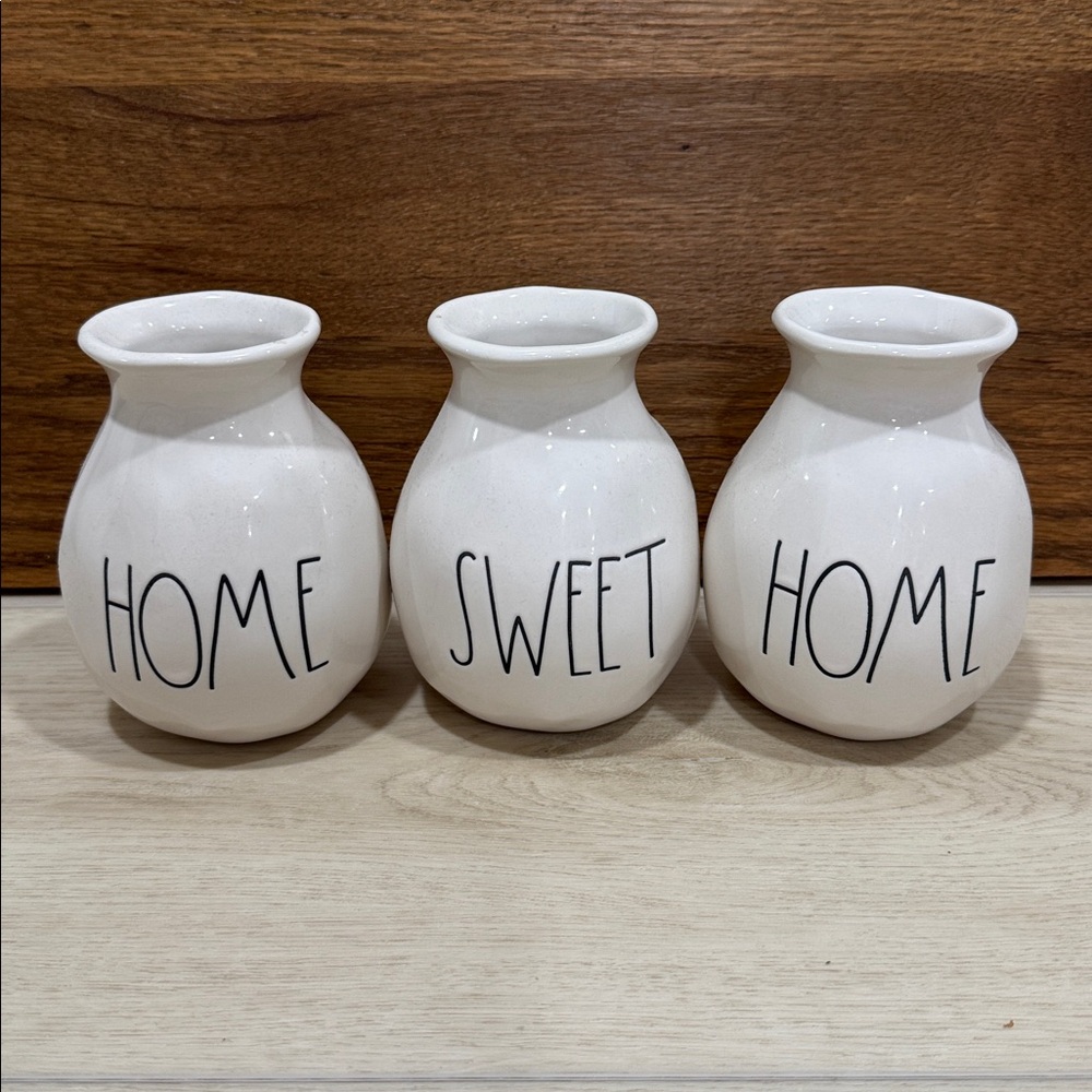 Rae Dunn “Home Sweet Home” Vase Set